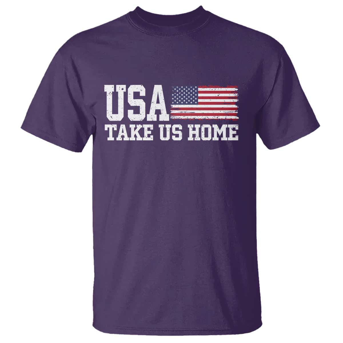 Patriotic USA Soccer Fan T Shirt Take Us Home Game Day