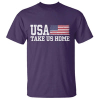 Patriotic USA Soccer Fan T Shirt Take Us Home Game Day