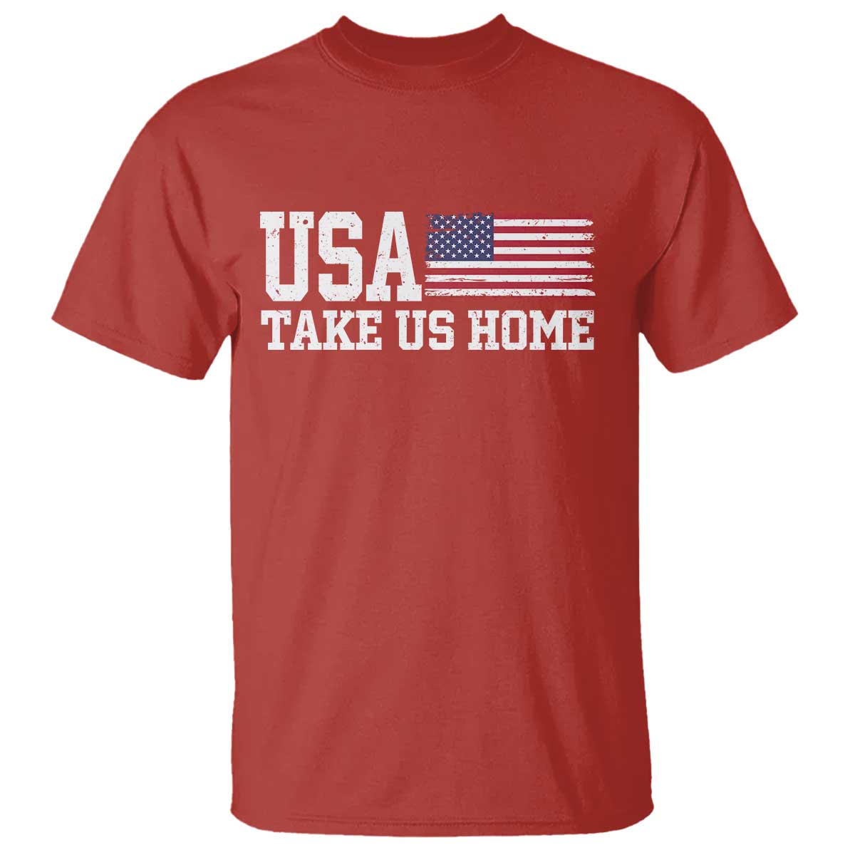 Patriotic USA Soccer Fan T Shirt Take Us Home Game Day