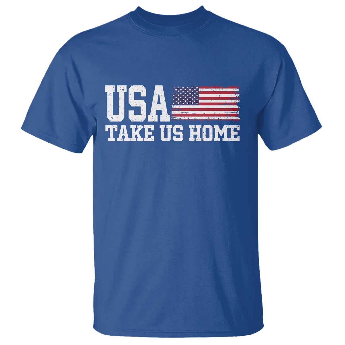 Patriotic USA Soccer Fan T Shirt Take Us Home Game Day