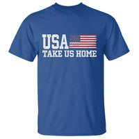 Patriotic USA Soccer Fan T Shirt Take Us Home Game Day