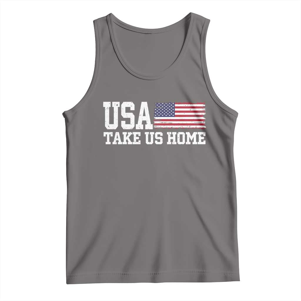 Patriotic USA Soccer Fan Tank Top Take Us Home Game Day