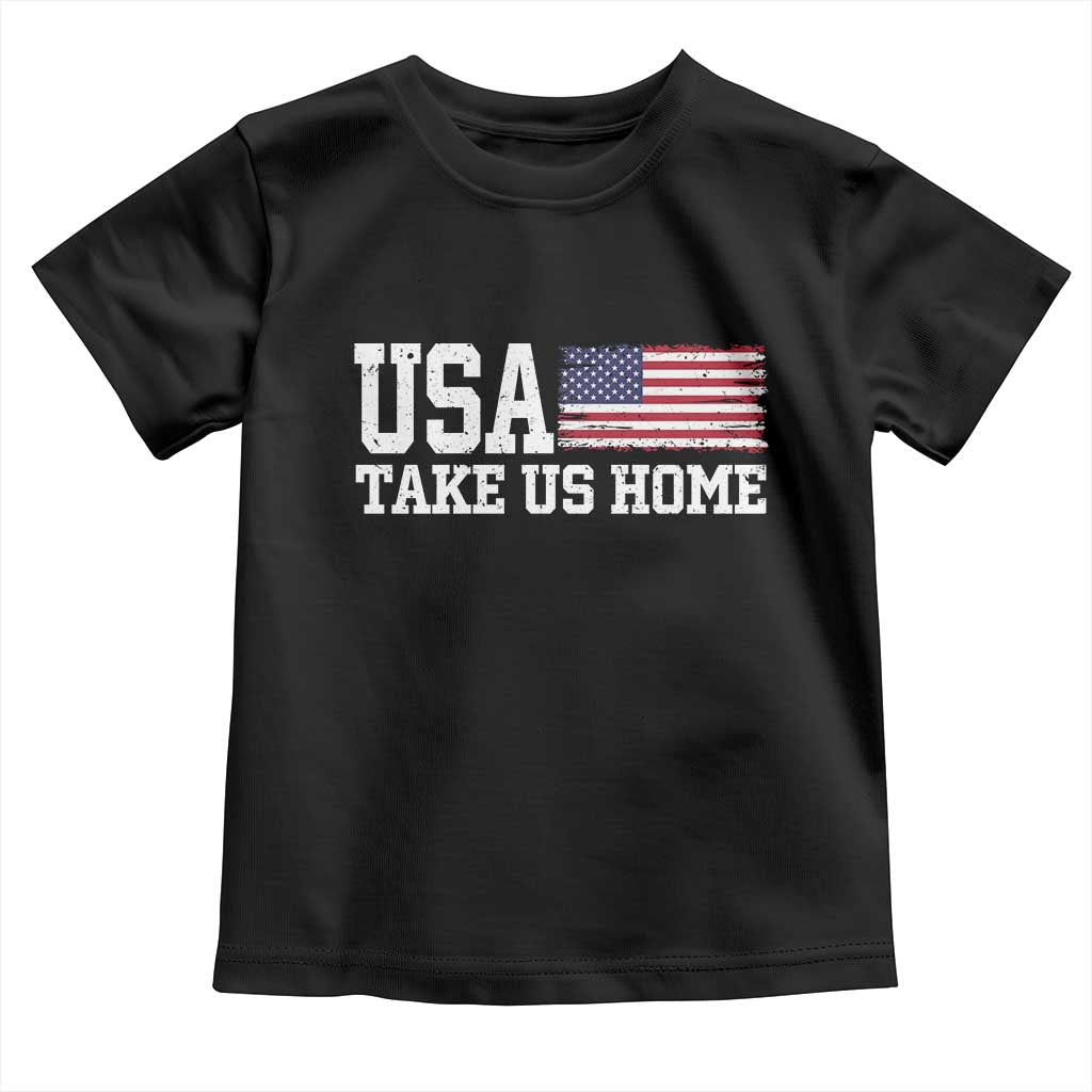 Patriotic USA Soccer Fan Toddler T Shirt Take Us Home Game Day