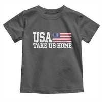 Patriotic USA Soccer Fan Toddler T Shirt Take Us Home Game Day