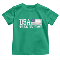 Patriotic USA Soccer Fan Toddler T Shirt Take Us Home Game Day
