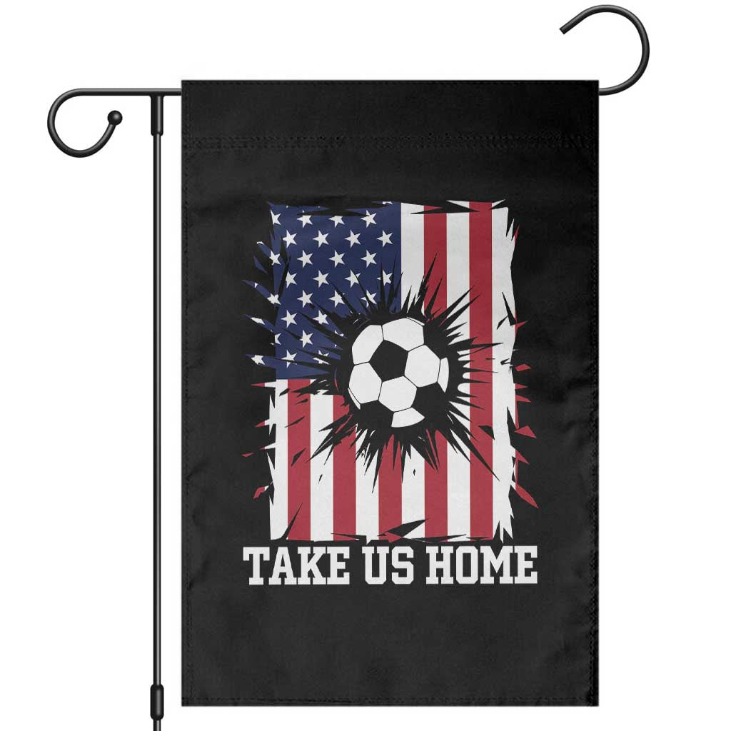 USA Soccer Game Day Garden Flag Take Us Home