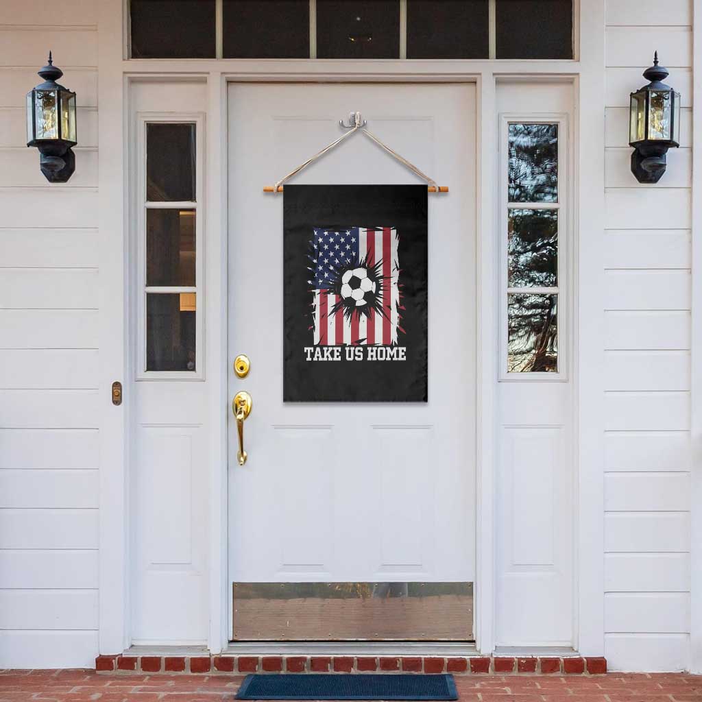 USA Soccer Game Day Garden Flag Take Us Home