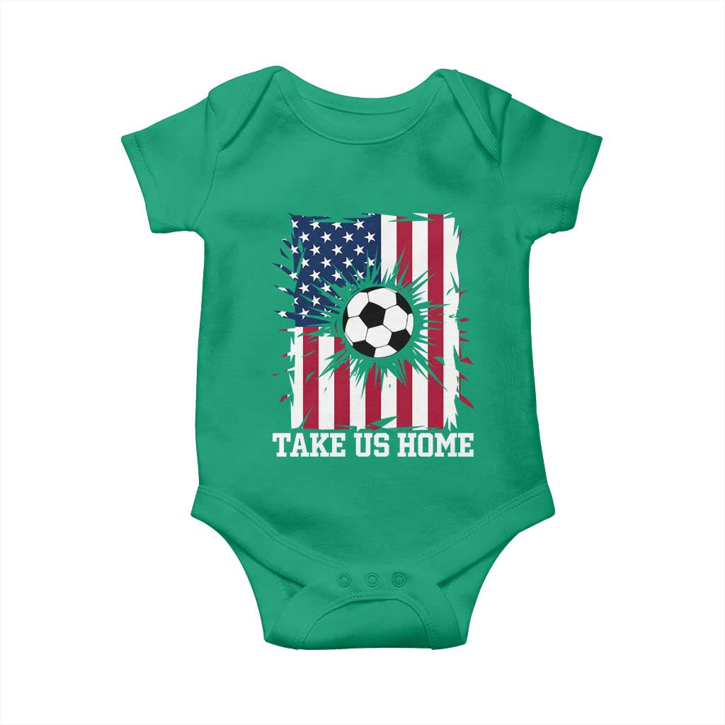 USA Soccer Game Day Baby Onesie Take Us Home