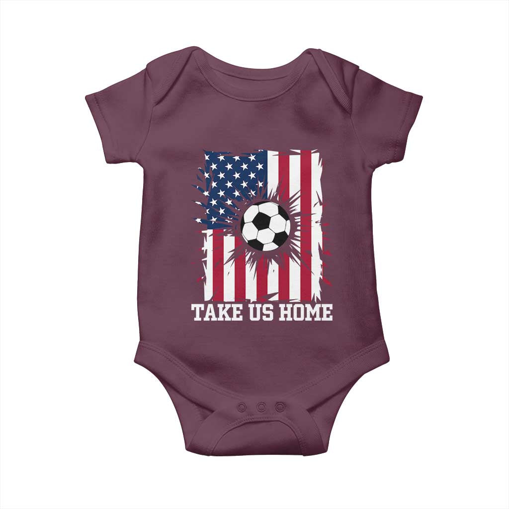 USA Soccer Game Day Baby Onesie Take Us Home