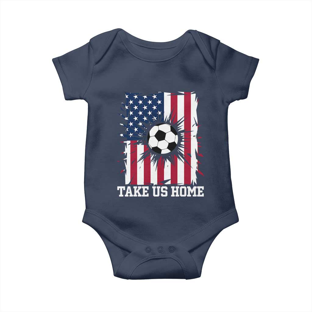 USA Soccer Game Day Baby Onesie Take Us Home