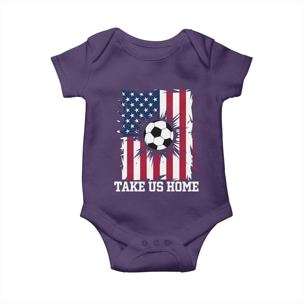 USA Soccer Game Day Baby Onesie Take Us Home