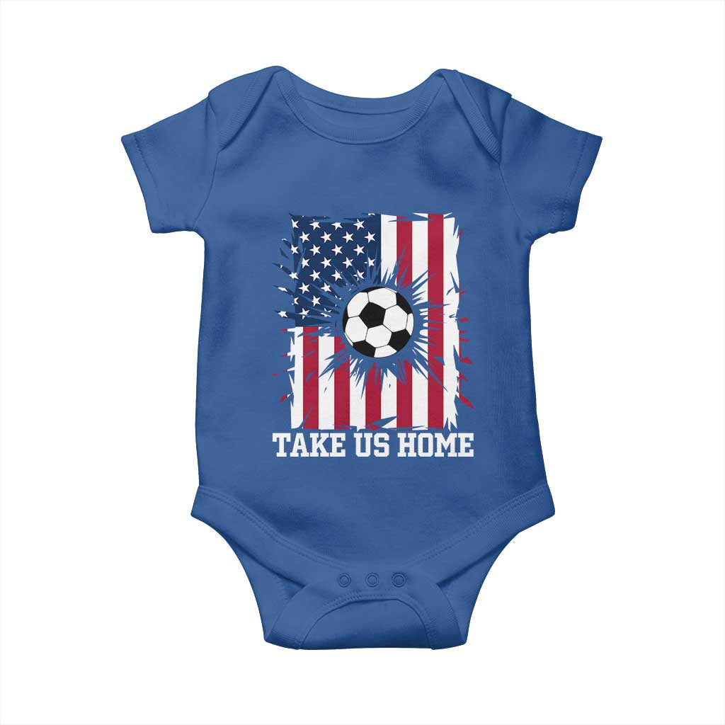 USA Soccer Game Day Baby Onesie Take Us Home