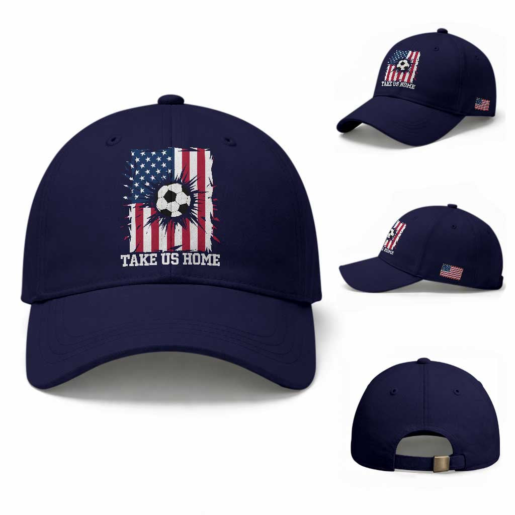 USA Soccer Game Day Baseball Cap Take Us Home