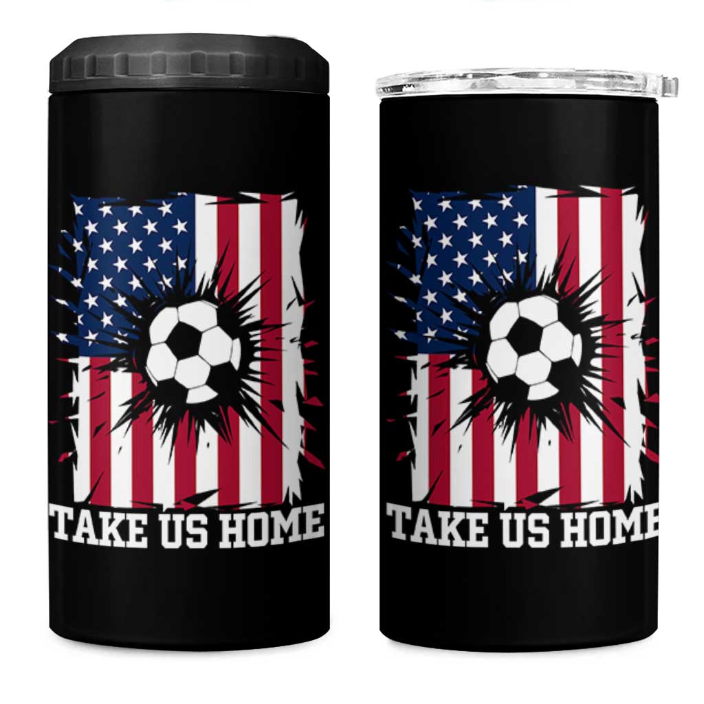 USA Soccer Game Day 4 in 1 Can Cooler Tumbler Take Us Home