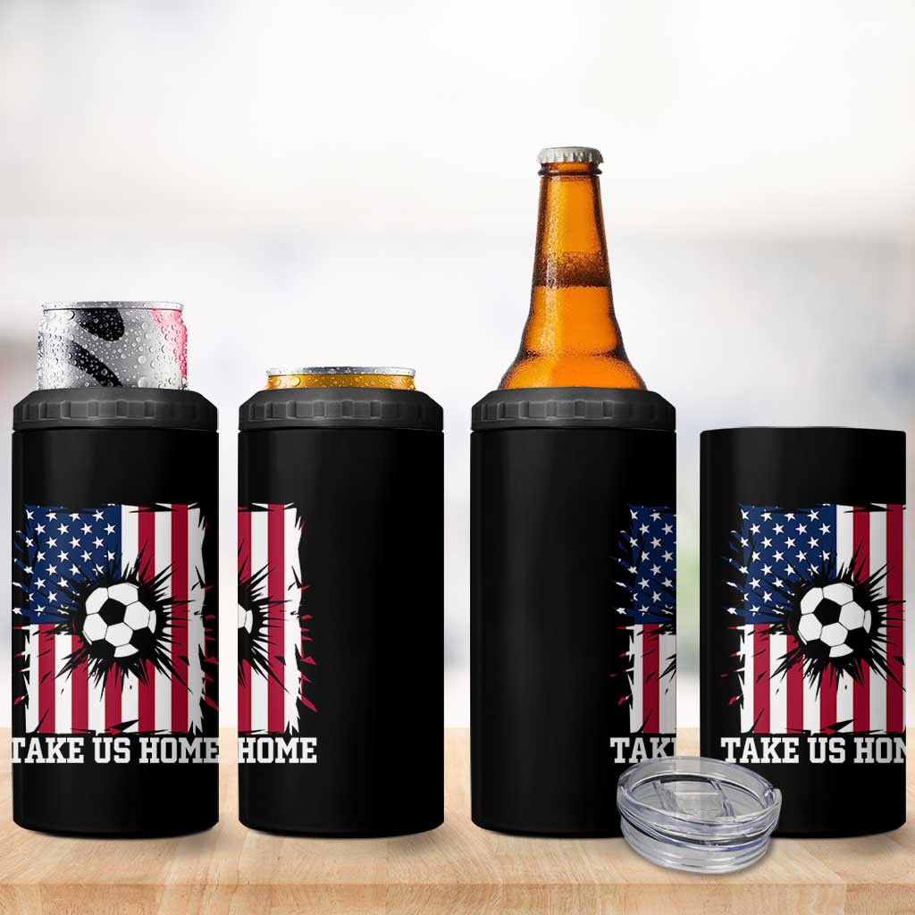 USA Soccer Game Day 4 in 1 Can Cooler Tumbler Take Us Home