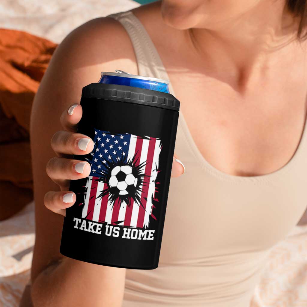 USA Soccer Game Day 4 in 1 Can Cooler Tumbler Take Us Home