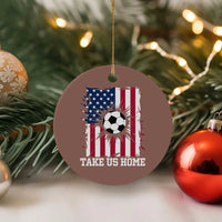 USA Soccer Game Day Ceramic Ornament Take Us Home
