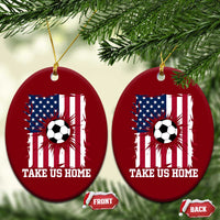 USA Soccer Game Day Ceramic Ornament Take Us Home