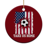 USA Soccer Game Day Ceramic Ornament Take Us Home