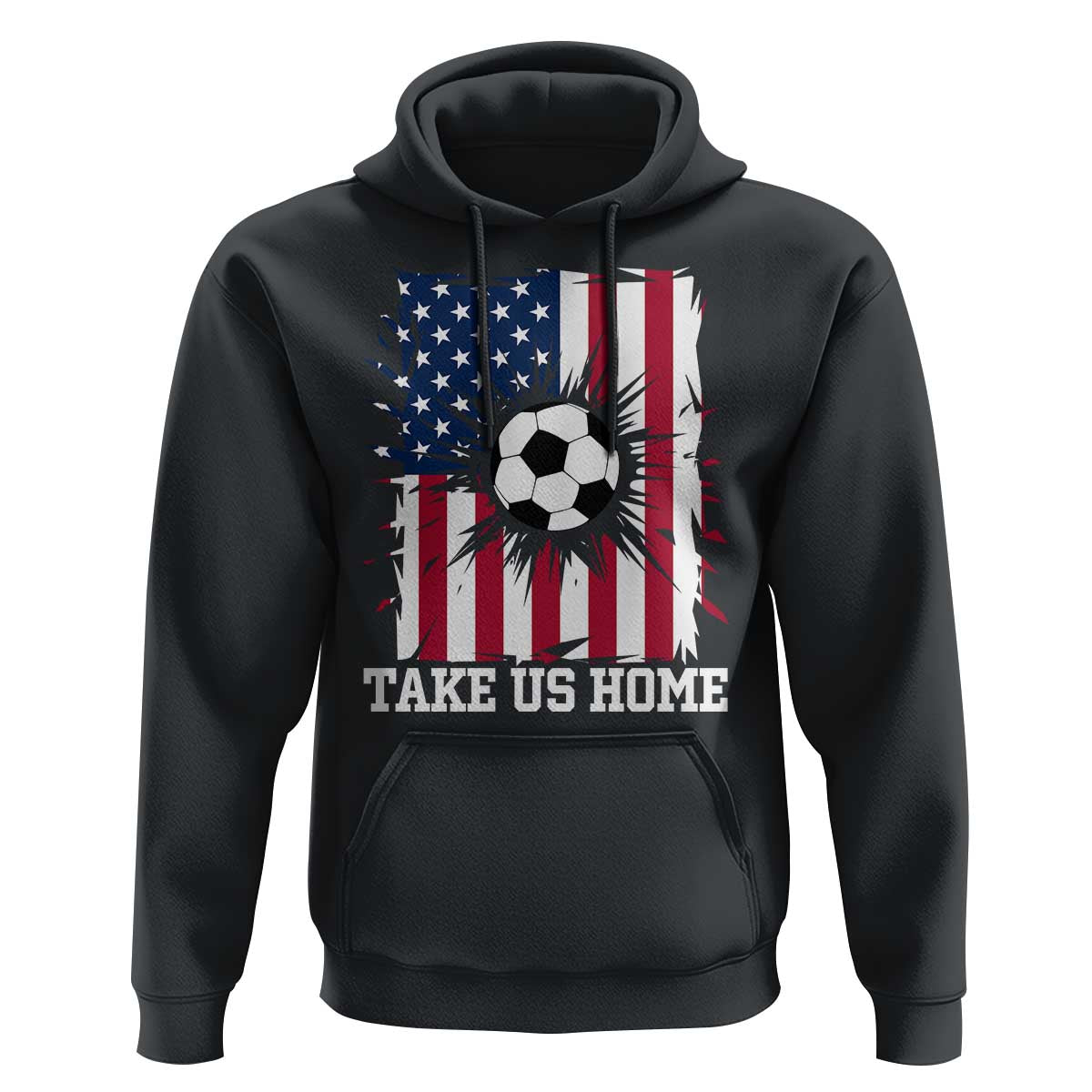 USA Soccer Game Day Hoodie Take Us Home
