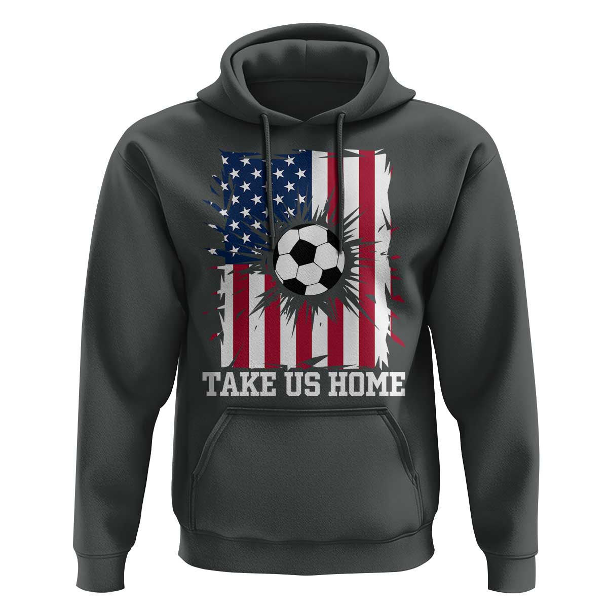 USA Soccer Game Day Hoodie Take Us Home