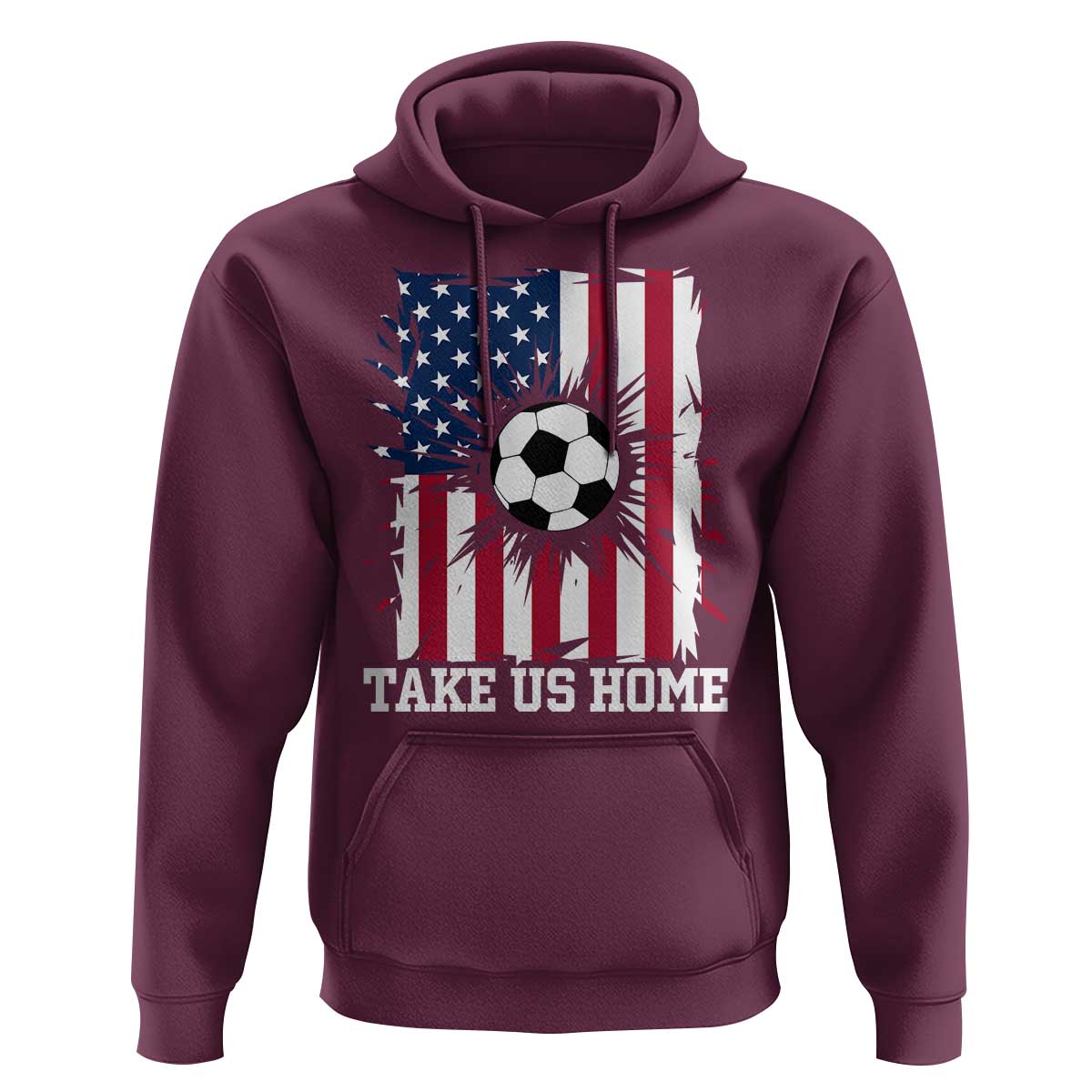 USA Soccer Game Day Hoodie Take Us Home
