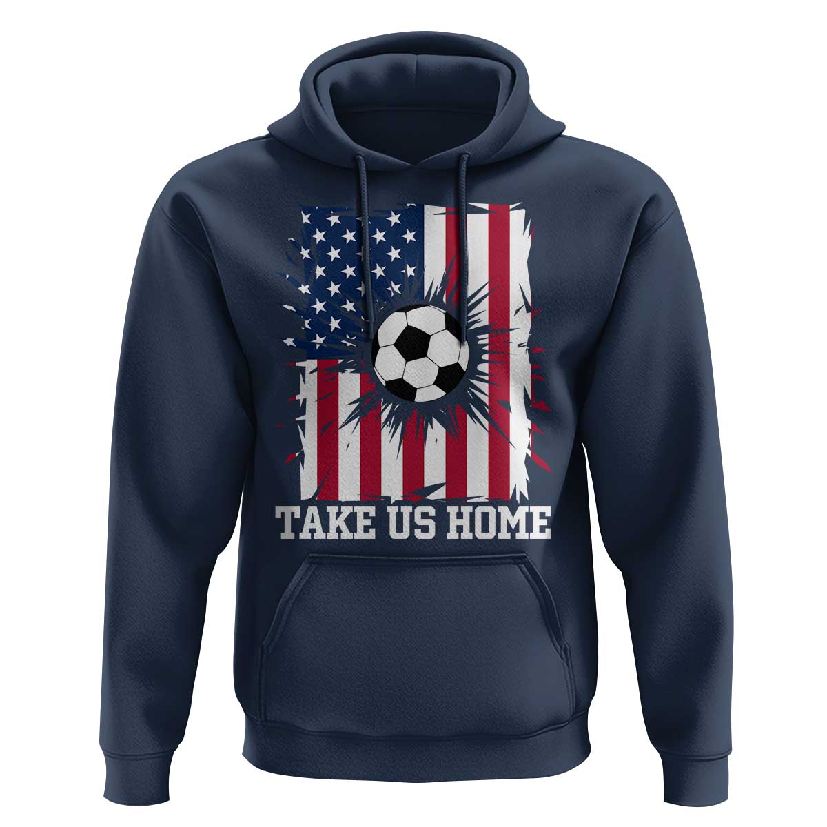 USA Soccer Game Day Hoodie Take Us Home