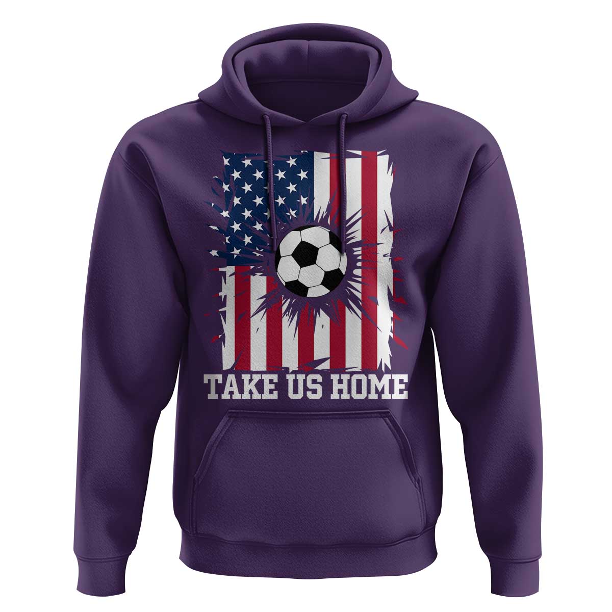 USA Soccer Game Day Hoodie Take Us Home