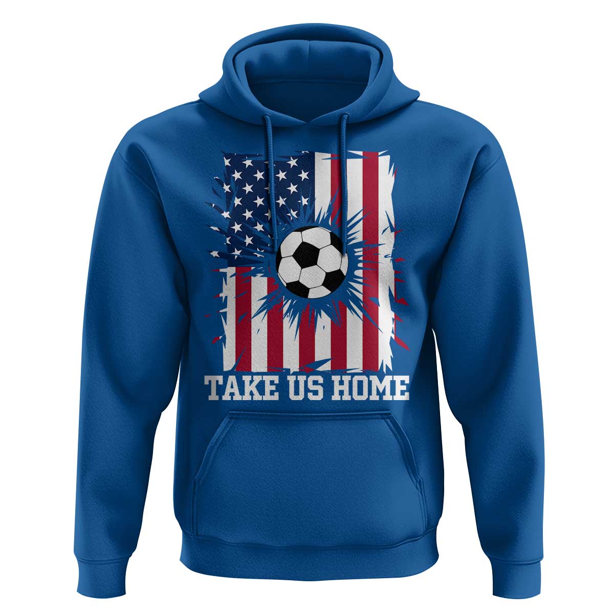 USA Soccer Game Day Hoodie Take Us Home