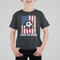 USA Soccer Game Day T Shirt For Kid Take Us Home