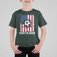 USA Soccer Game Day T Shirt For Kid Take Us Home