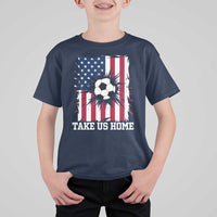 USA Soccer Game Day T Shirt For Kid Take Us Home