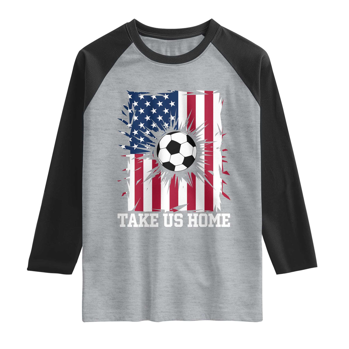 USA Soccer Game Day Raglan Shirt Take Us Home