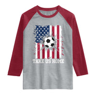 USA Soccer Game Day Raglan Shirt Take Us Home