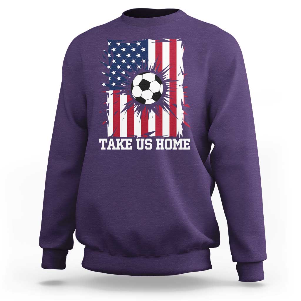 USA Soccer Game Day Sweatshirt Take Us Home