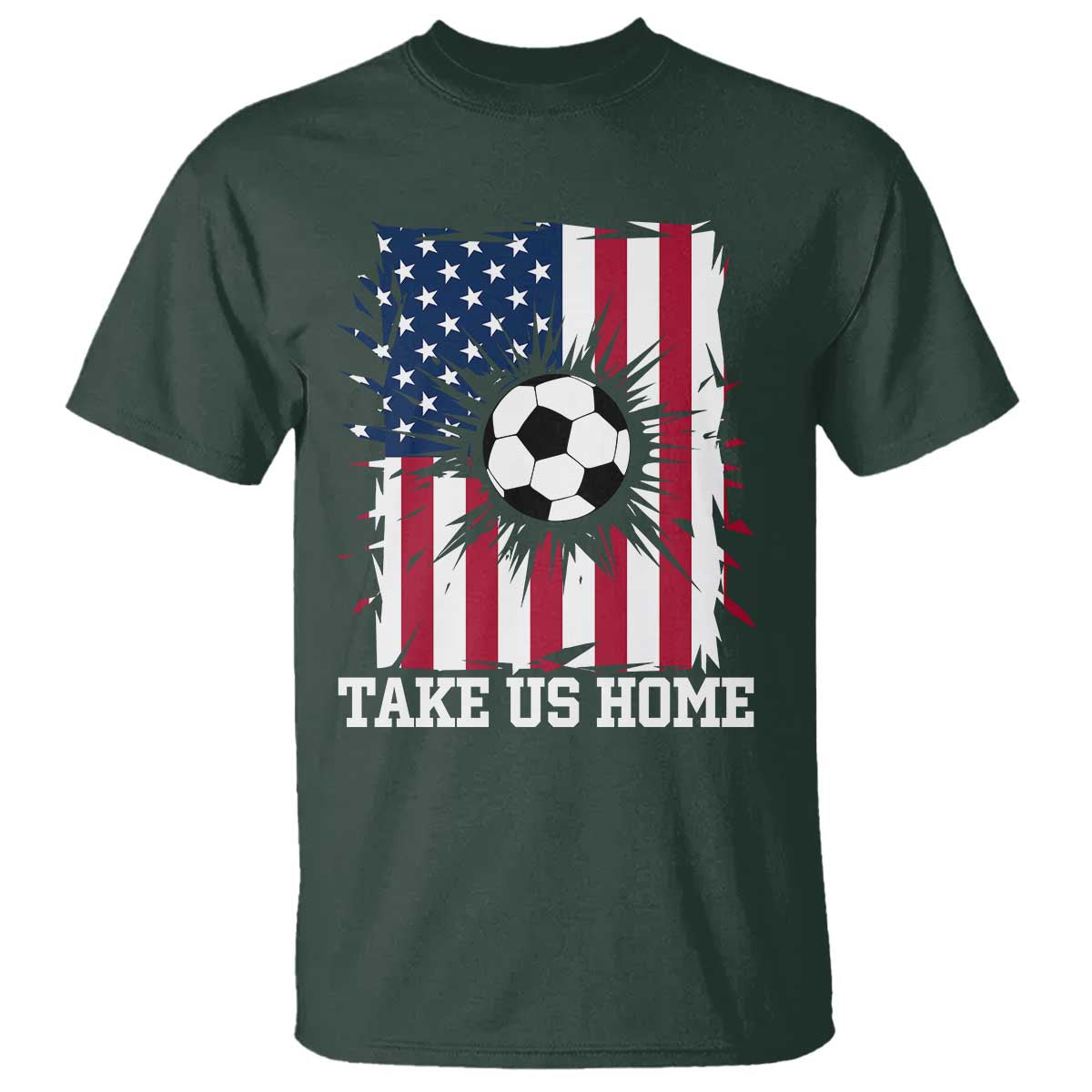 USA Soccer Game Day T Shirt Take Us Home