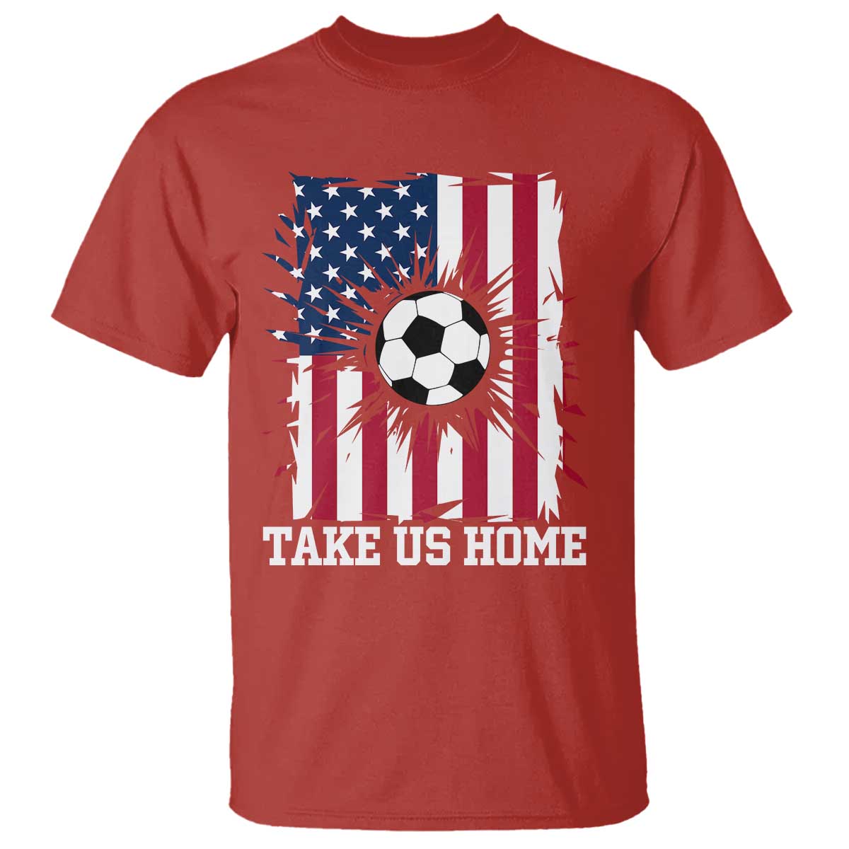 USA Soccer Game Day T Shirt Take Us Home