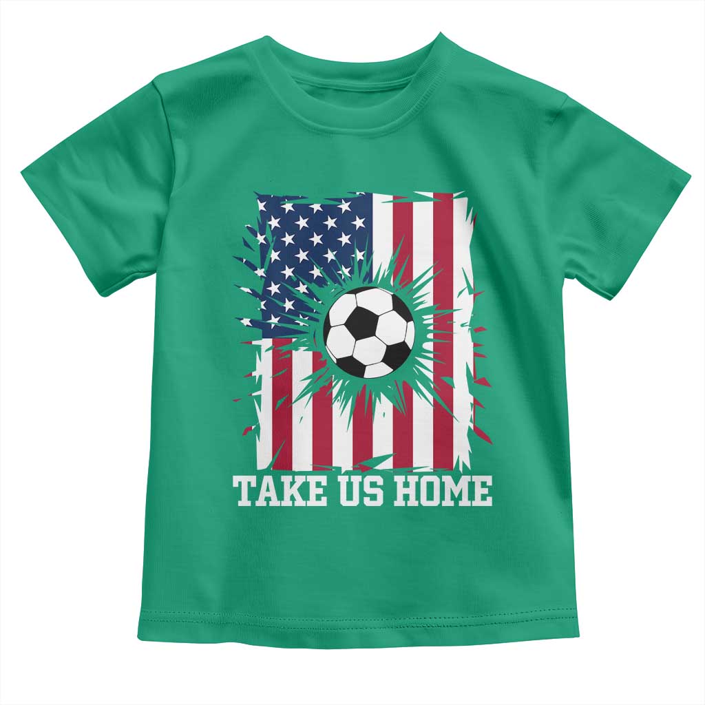 USA Soccer Game Day Toddler T Shirt Take Us Home