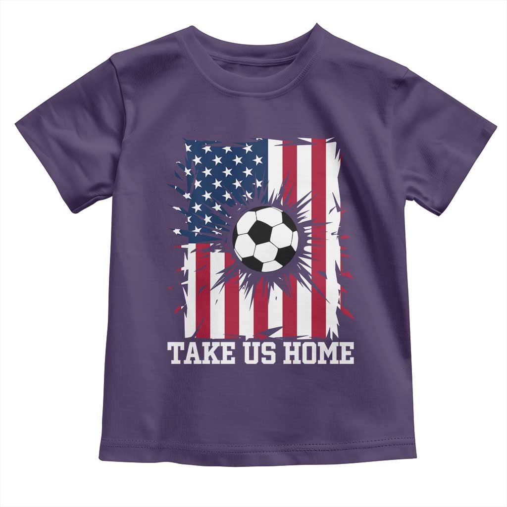 USA Soccer Game Day Toddler T Shirt Take Us Home