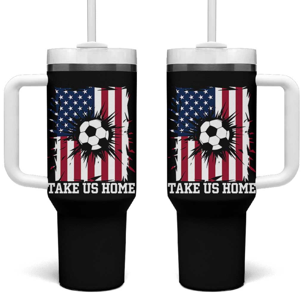 USA Soccer Game Day Tumbler With Handle Take Us Home