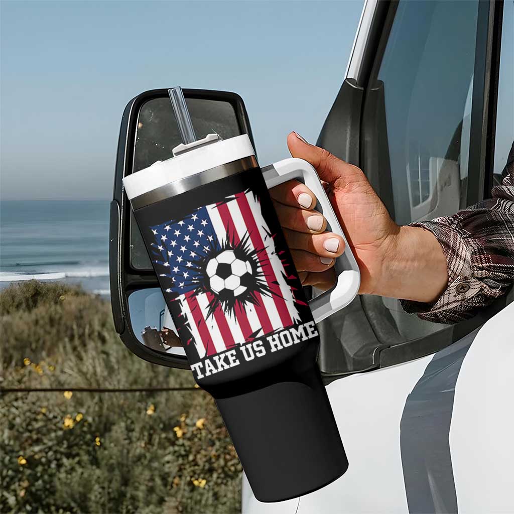 USA Soccer Game Day Tumbler With Handle Take Us Home