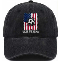 USA Soccer Game Day Washed Cotton Baseball Cap Take Us Home
