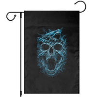 Vintage Great White Shark Skull Garden Flag Deep Sea Horror Art