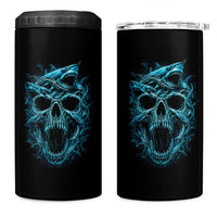 Vintage Great White Shark Skull 4 in 1 Can Cooler Tumbler Deep Sea Horror Art