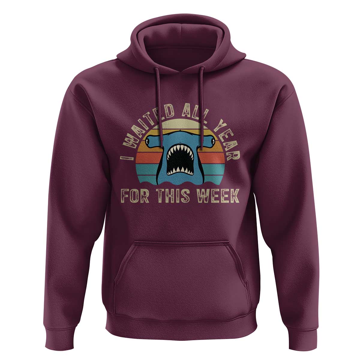 Hammerhead Shark Hoodie I Waited All Year For This Week Ocean Lover
