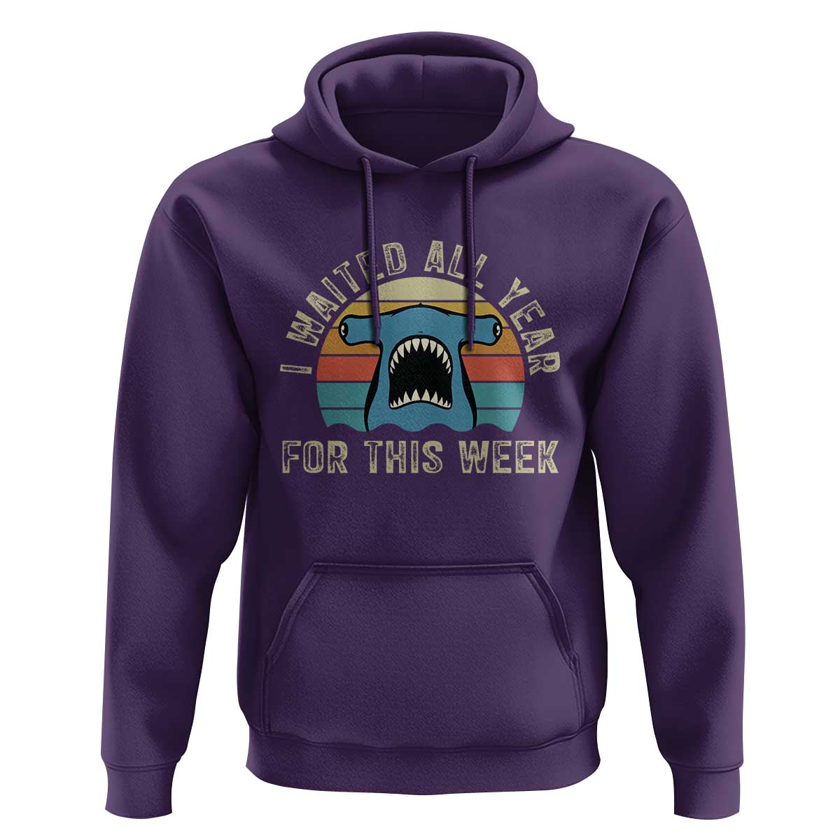 Hammerhead Shark Hoodie I Waited All Year For This Week Ocean Lover