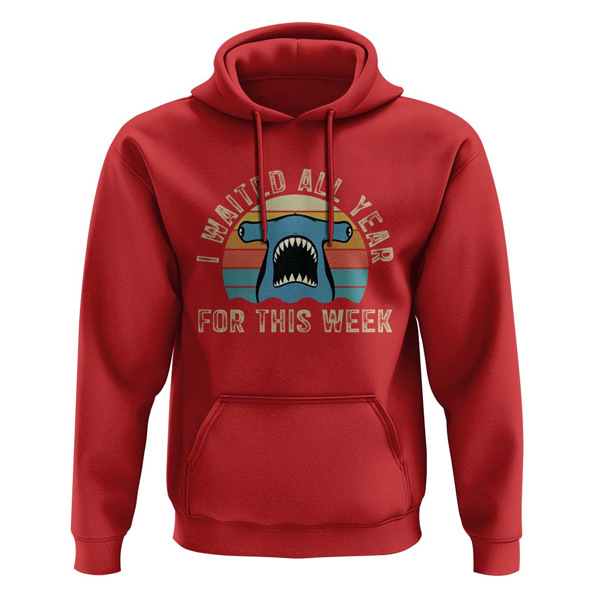 Hammerhead Shark Hoodie I Waited All Year For This Week Ocean Lover