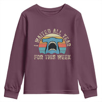 Hammerhead Shark Youth Sweatshirt I Waited All Year For This Week Ocean Lover