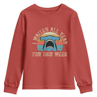 Hammerhead Shark Youth Sweatshirt I Waited All Year For This Week Ocean Lover