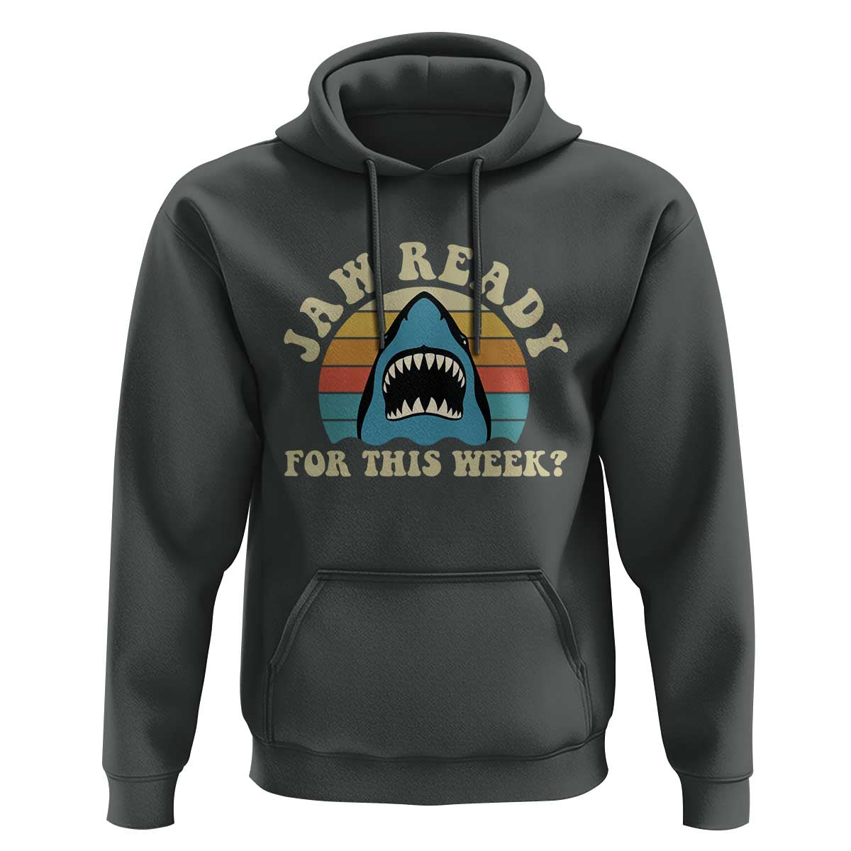 Jaw Ready For This Hoodie Vintage Shark Lover Ocean Wildlife